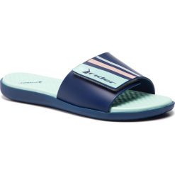 Klapki RIDER - Pool Fem 82569 Blue/Green 23563. Niebieskie klapki damskie Rider, bez wzorów, z tworzywa sztucznego, bez obcasa. W wyprzedaży za 109,00 zł.