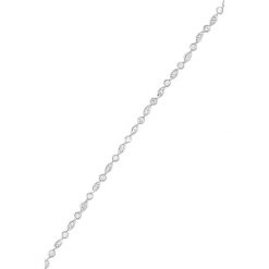 Złota bransoletka z diamentami. Szare bransoletki damskie Diamond & Co, z materiału, z diamentem, złote. W wyprzedaży za 2199,95 zł.