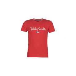 T-shirty z krótkim rękawem Teddy Smith TEVEN. Czerwone t-shirty męskie marki Teddy Smith, s, bez wzorów, bez kołnierzyka, krótkie. Za 89,00 zł.