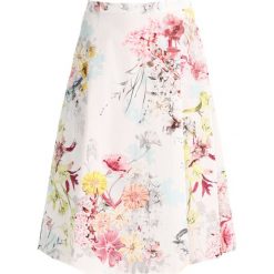 Spódniczki trapezowe: Sisley FLORAL PRINT A LINE MIDI Spódnica trapezowa white