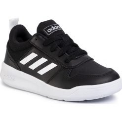 Buty adidas - Tensaur EF1084 Cblack/Ftwwht/Cblack. Czarne półbuty dziewczęce Adidas, na sznurówki. Za 149,00 zł.