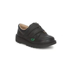 Buty Dziecko Kickers KICK LO VELCRO. Czarne trampki chłopięce marki Kickers, bez wzorów, bez zapięcia. Za 167,20 zł.