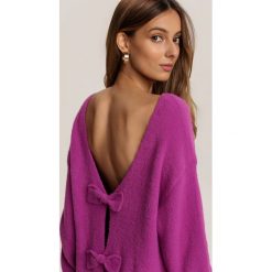Fioletowy Sweter Shirinrelle. Fioletowe swetry damskie Renee, s, bez wzorów, casualowe, bez rękawów, bez kaptura. Za 149,99 zł.