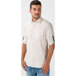 Jack & Jones Blue Aston Koszula Biały. Białe koszule męskie Jack & Jones, s, bez wzorów, z bawełny, bez kołnierzyka, z krótkim rękawem. Za 219,95 zł.
