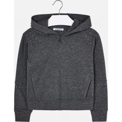 Mayoral - Bluza dziecięca 128-167 cm. Szare bluzy dziewczęce Mayoral, bez wzorów, z elastanu, bez rękawów, z kapturem. W wyprzedaży za 89,90 zł.
