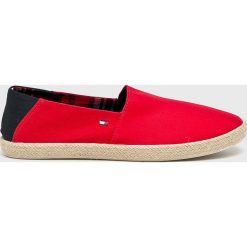 Tommy Hilfiger - Tenisówki Easy Summer Slip On. Niebieskie trampki męskie TOMMY HILFIGER, bez wzorów, z gumy, bez zapięcia. Za 229,90 zł.