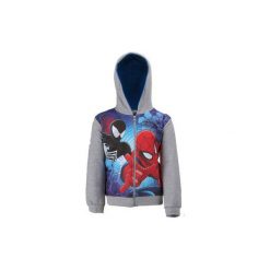 Bluza rozpinana chłopięca Spiderman. Niebieskie bluzy chłopięce marki TXM, z motywem z bajki. Za 24,99 zł.