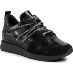 Sneakersy GINO ROSSI - Yuka 99/99. Czarne półbuty damskie Gino Rossi, na co dzień, bez wzorów, ze skóry, bez obcasa, bez zapięcia. W wyprzedaży za 239,00 zł.