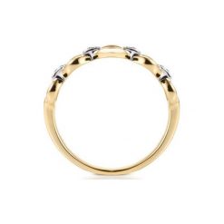 RABAT Pierścionek Złoty - złoto 585, Brylant 0,06ct. Żółte pierścionki damskie W.KRUK, z brylantem, złote. W wyprzedaży za 949,00 zł.