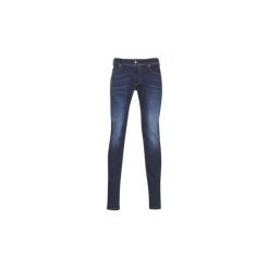 Jeansy slim fit Diesel SLEENKER. Niebieskie jeansy męskie Diesel, m, bez wzorów. Za 433,30 zł.