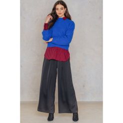 Spodnie z wysokim stanem: Just Female Spodnie Senso – Black