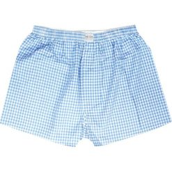 Bawełniane Luźne Bokserki, Męskie, Niebieska Kratka Vichy, Pako Jeans MAJBPJNSLUZNE65. Niebieskie majtki męskie m, z bawełny. Za 24,00 zł.