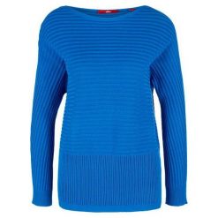 S.Oliver sweter damski 42 niebieski. Niebieskie swetry damskie S.Oliver, s, bez wzorów, bez rękawów, bez kaptura. Za 199,00 zł.