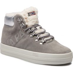 Sneakersy NAPAPIJRI - Dahlia 17733970 Medium Grey N807. Szare półbuty damskie Napapijri, ze skóry. W wyprzedaży za 299,00 zł.