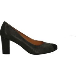 Czółenka - VEKR87 GRI BC. Czarne buty ślubne damskie Venezia, ze skóry. Za 199,00 zł.