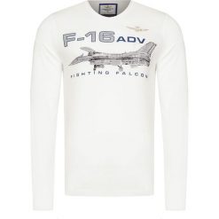 T-shirt AERONAUTICA MILITARE. Szare t-shirty męskie Aeronautica Militare, z nadrukiem, z bawełny, z okrągłym kołnierzem, długie. W wyprzedaży za 241,00 zł.