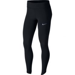 Legginsy Nike Epic Lux Running Tights W Czarne. Czarne spodnie damskie Nike, bez wzorów, z dzianiny, do biegania. Za 209,99 zł.