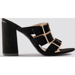 Raid Rinki Mules - Black. Czarne klapki damskie RAID, bez wzorów, z zamszu, bez obcasa, na obcasie. Za 161,95 zł.