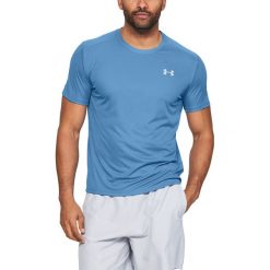 Under Armour Speed Stride Koszulka Niebieski. Niebieskie podkoszulki męskie Under Armour, s, bez wzorów, z poliesteru, z krótkim rękawem. Za 137,95 zł.
