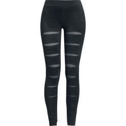 Forplay Mesh Underlayer Leggings Legginsy czarny. Czarne legginsy marki Forplay, xl, z meshu. Za 144,90 zł.