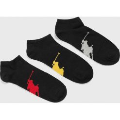 Polo Ralph Lauren - Skarpety (3-pack). Czarne skarpetki męskie z elastanu. Za 89,90 zł.