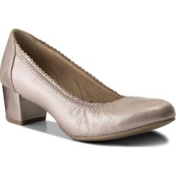 Półbuty CAPRICE - 9-22310-20 Rose Metallic 520. Czerwone półbuty damskie skórzane Caprice, na obcasie. W wyprzedaży za 179,00 zł.