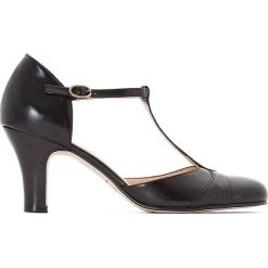 Buty ślubne damskie: Czółenka skórzane t-bar