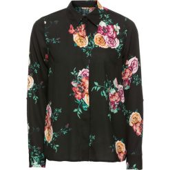 Bluzki damskie: Bluzka w kwiaty bonprix czarny w kwiaty
