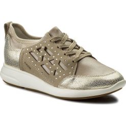Sneakersy GEOX - Ira B D821CB 015QD CH62L Lt Taupe/Lt Gold. Żółte półbuty damskie marki Geox, ze skóry ekologicznej. W wyprzedaży za 259,00 zł.