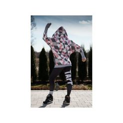 Boomber Triangle. Szare bluzy damskie marki Taff.one, s, bez wzorów, z jeansu, bez rękawów, bez kaptura. Za 299,00 zł.