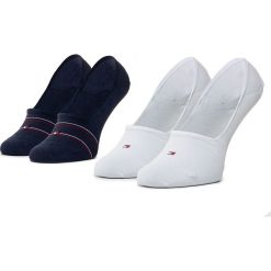 Zestaw 2 par stopek damskich TOMMY HILFIGER - 320306001 Midnight Blue 014. Niebieskie skarpetki damskie TOMMY HILFIGER, bez wzorów, z elastanu. Za 49,00 zł.