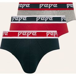 Pepe Jeans - Slipy Alden (3 pack). Czerwone slipy męskie Pepe Jeans, s, bez wzorów, z elastanu. W wyprzedaży za 129,90 zł.