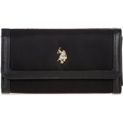 U.S. POLO ASSN. portfel damski Houston Large Flap wallet czarny. Czarne portfele damskie U.S. Polo Assn., bez wzorów. Za 209,00 zł.