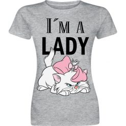 Aristocats Marie - I'm A Lady Koszulka damska odcienie szarego. Szare koszulki damskie marki Aristocats, m, z nadrukiem, z okrągłym kołnierzem, bez rękawów. Za 74,90 zł.