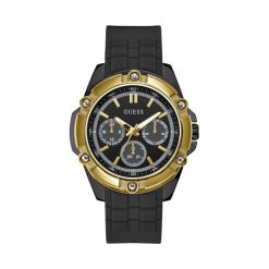 Zegarek GUESS - Bolt W1302G2 BLACK/GOLD. Żółte zegarki męskie Guess. W wyprzedaży za 589,00 zł.