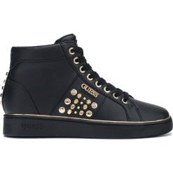 Guess Bekann Tenisówki Czarny. Czarne trampki i tenisówki damskie Guess, z aplikacjami, z materiału. Za 528,95 zł.