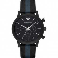 Zegarek EMPORIO ARMANI - Luigi AR1948 Black/Black. Czarne zegarki męskie Emporio Armani. Za 1249,00 zł.