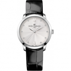 ZEGAREK GIRARD PERREGAUX 1966 AUTOMATIC 36 MM 49523-11-171-CB6A. Szare zegarki damskie marki GIRARD-PERREGAUX, srebrne. Za 35690,00 zł.