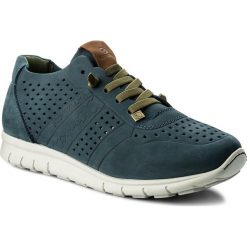 Półbuty męskie: Półbuty SLOW WALK – Jorving 10561 Nobuck Navy
