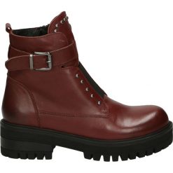 Botki - 4961204 BORDO. Brązowe botki damskie skórzane Venezia. Za 439,00 zł.