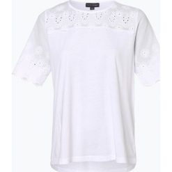 Franco Callegari - T-shirt damski, biały. Białe t-shirty damskie Franco Callegari, w koronkowe wzory, z koronki, bez kołnierzyka. Za 89,95 zł.