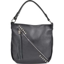 Torebka w kolorze czarnym - (S)34,5 x (W)31 x (G)8 cm. Czarne torebki klasyczne damskie Bestsellers bags, w paski, z materiału. W wyprzedaży za 259,95 zł.