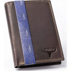 SKÓRZANY PORTFEL MĘSKI SKÓRA NATURALNA RFID STOP. Portfele męskie BUFFALO WILD, bez wzorów, ze skóry. Za 49,90 zł.