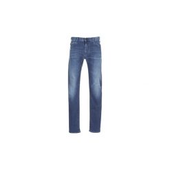 Jeansy straight leg Emporio Armani BOUWI. Niebieskie jeansy męskie Emporio Armani, m, bez wzorów. Za 599,20 zł.