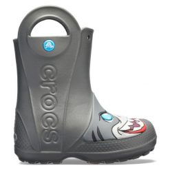 Crocs Buty Chłopięce Fl Creature Rain Boot 30,5 Szare. Szare buty chłopięce sportowe Crocs, bez zapięcia. Za 175,00 zł.