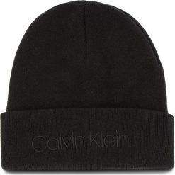 Czapka CALVIN KLEIN - Casual Beanie M K50K504121 001. Czarne czapki męskie Calvin Klein, z kaszmiru, casualowe. Za 179,00 zł.