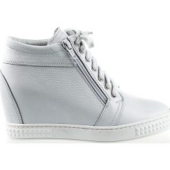 Sneakersy skórzane białe J. Wolski (37). Białe sneakersy damskie . Za 289,00 zł.