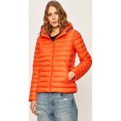 Tommy Hilfiger - Kurtka puchowa. Pomarańczowe kurtki damskie TOMMY HILFIGER, s, bez wzorów, z materiału, krótkie. Za 899,90 zł.