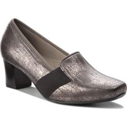 Półbuty ARA - 12-41781-13 Piombo. Szare półbuty damskie ara, bez wzorów, ze skóry ekologicznej, eleganckie, bez obcasa, na obcasie, bez zapięcia. W wyprzedaży za 229,00 zł.