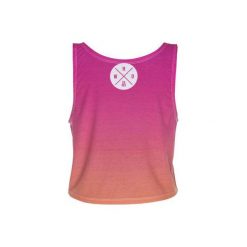 Summer Top Sunset. Różowe bluzki damskie Who cares, bez wzorów, bez kołnierzyka. Za 64,99 zł.